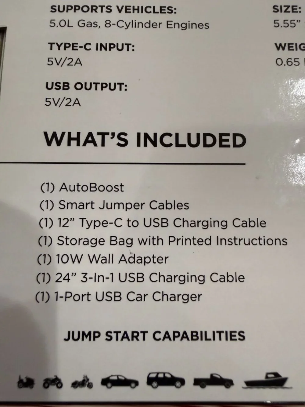 LIMITLESS AutoBoost Portable Jump Starter, Flashlight & Power Bank - NEW